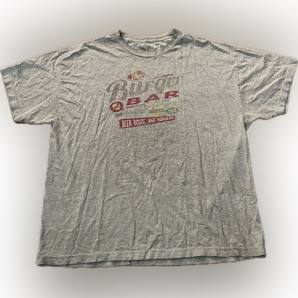 Classic Dive Bar Shirt Club XL Burger Q Bar Asheville Graphic Tee